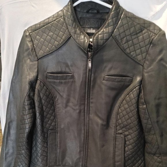 TRIBAL LEATHER BOMBER JACKET - Picture 1 of 5